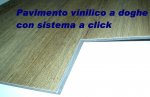 Pavimento vinilico a doghe con incastro a click